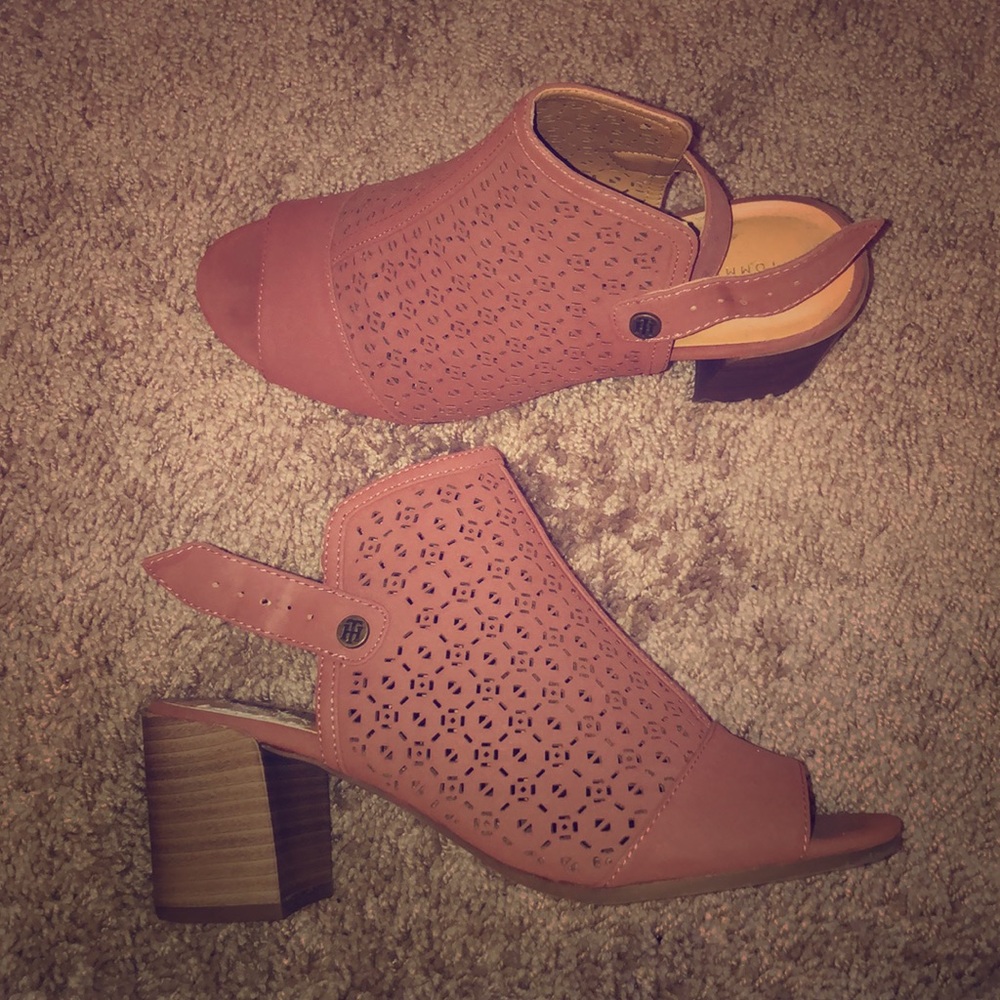 Pink Tommy Hilfiger high heels